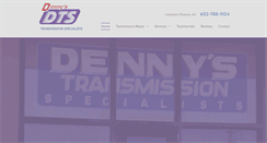 Desktop Screenshot of dennystransmission.com